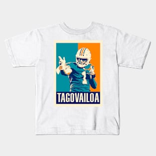 Tua Tagovailoa Pop Art Style Kids T-Shirt